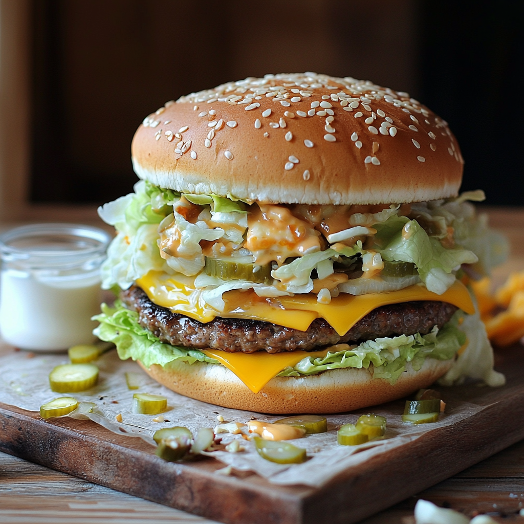 Big Mac Salat mit würziger Sauce– BurgerGenuss ohne Brötchen