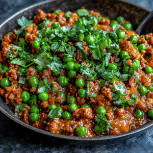 Keema Matar – Würziges Indisches Hackfleisch mit Erbsen