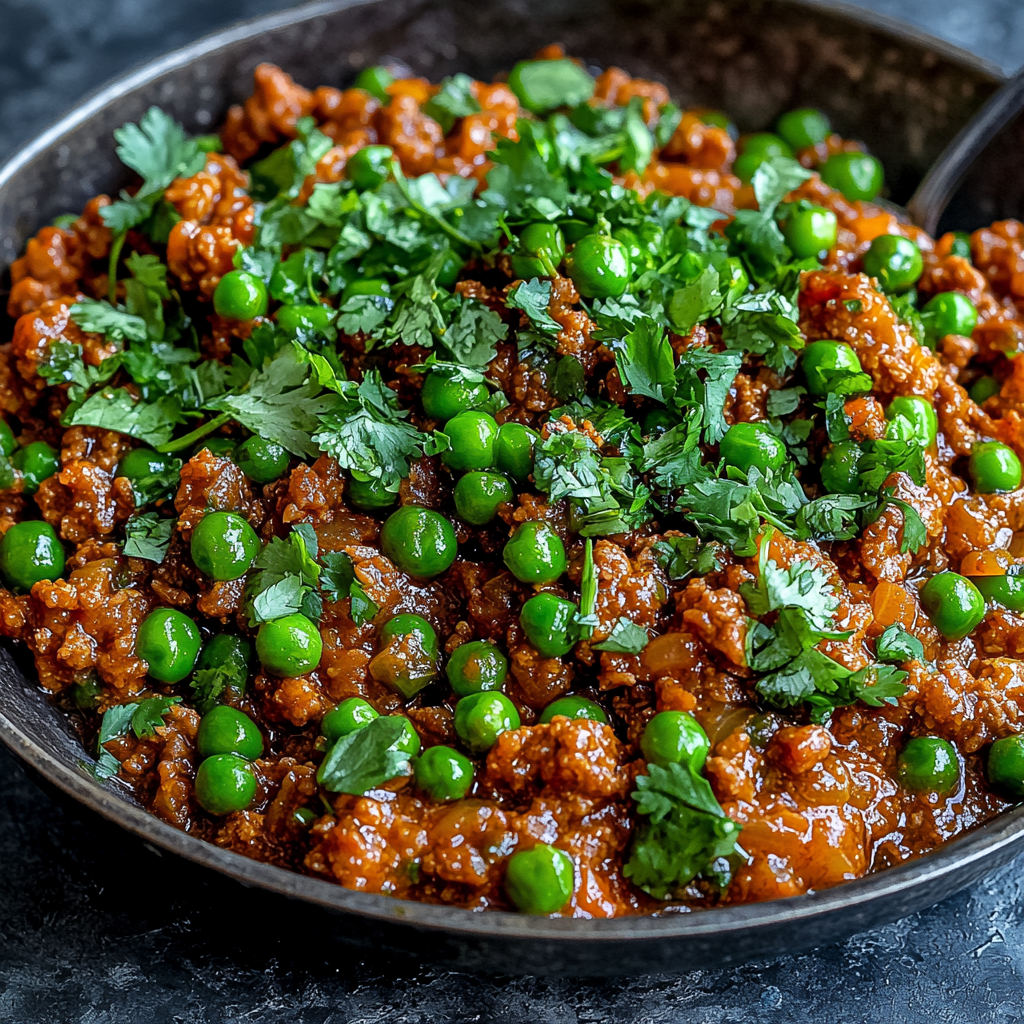 Keema Matar – Würziges Indisches Hackfleisch mit Erbsen