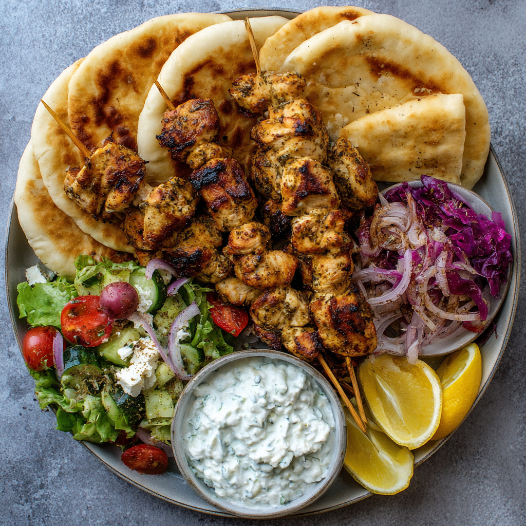Souvlaki-Platte