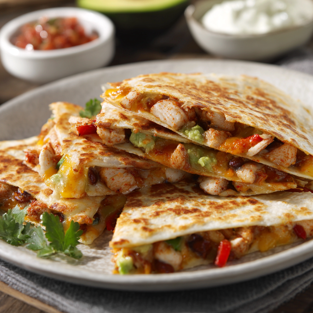 Quesadillas mit Hähnchen