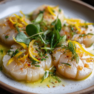 Jakobsmuscheln Crudo