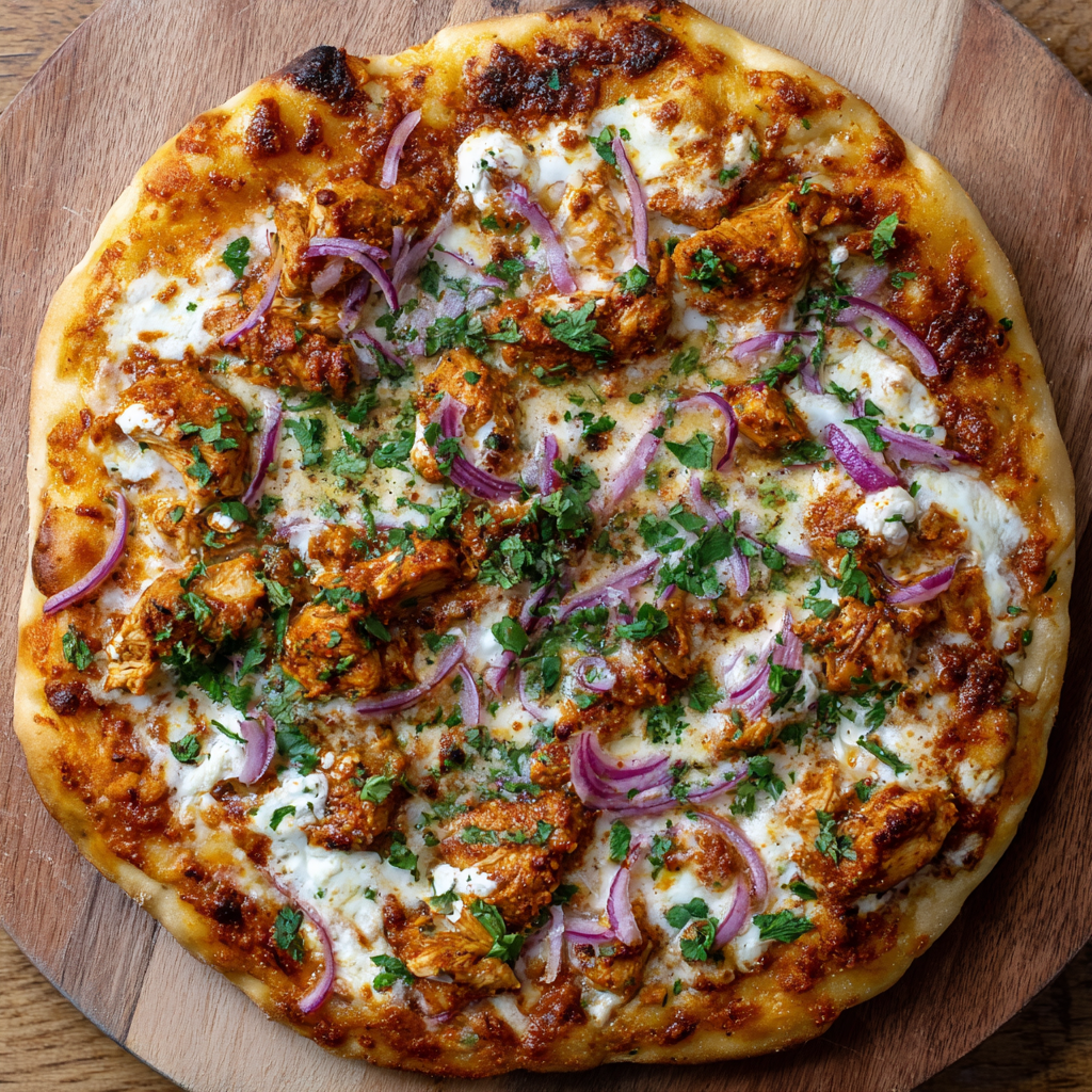 Butter Chicken Pizza