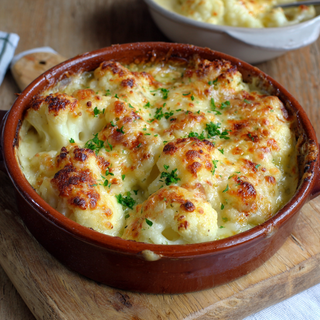 Blumenkohl-Käse-Gratin