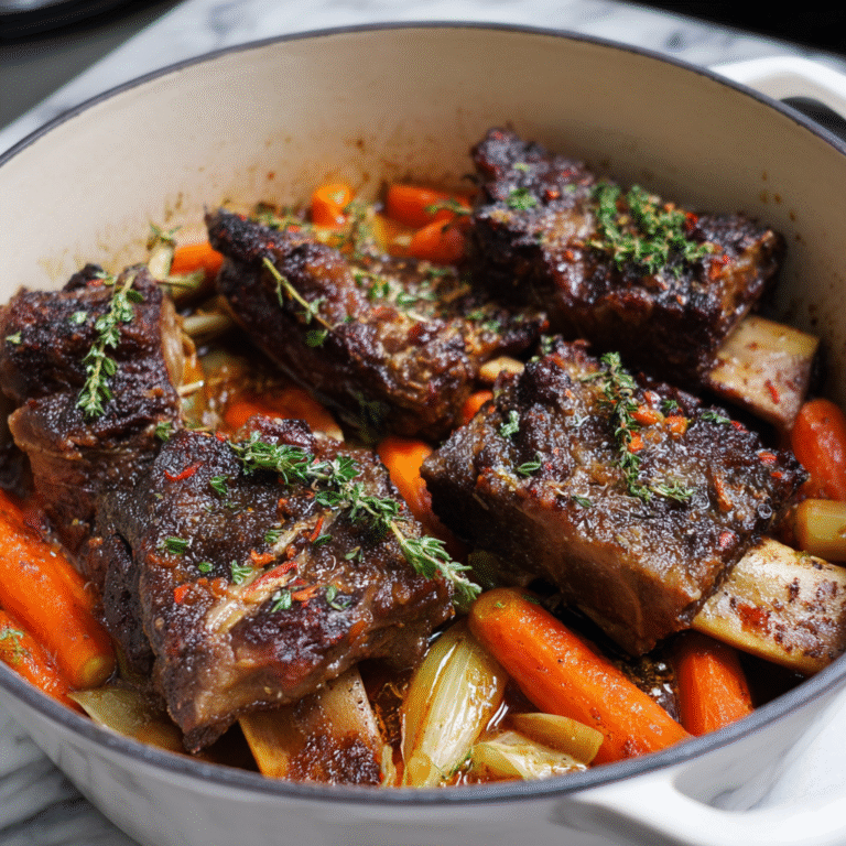 Short Ribs mit Karotten – Zartes Schmorgemüse Short Ribs mit Karotten – Zartes Schmorgemüse