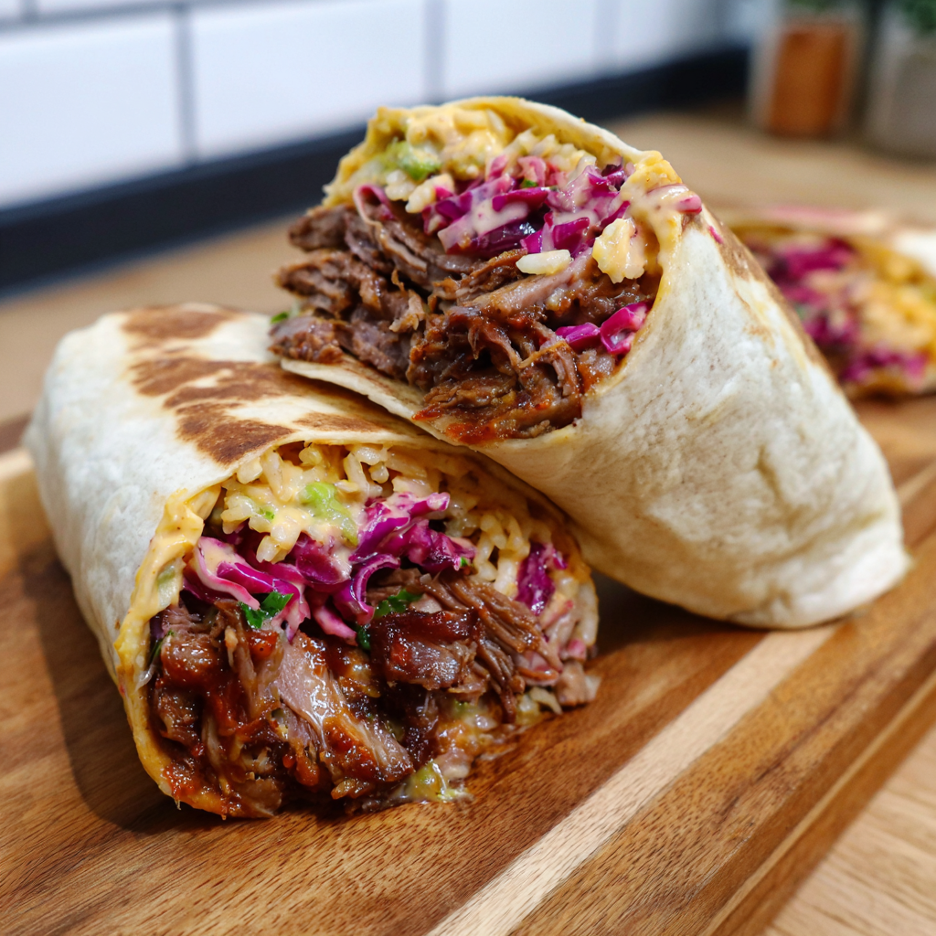 Brisket-Burrito mit Chipotle-Mayo