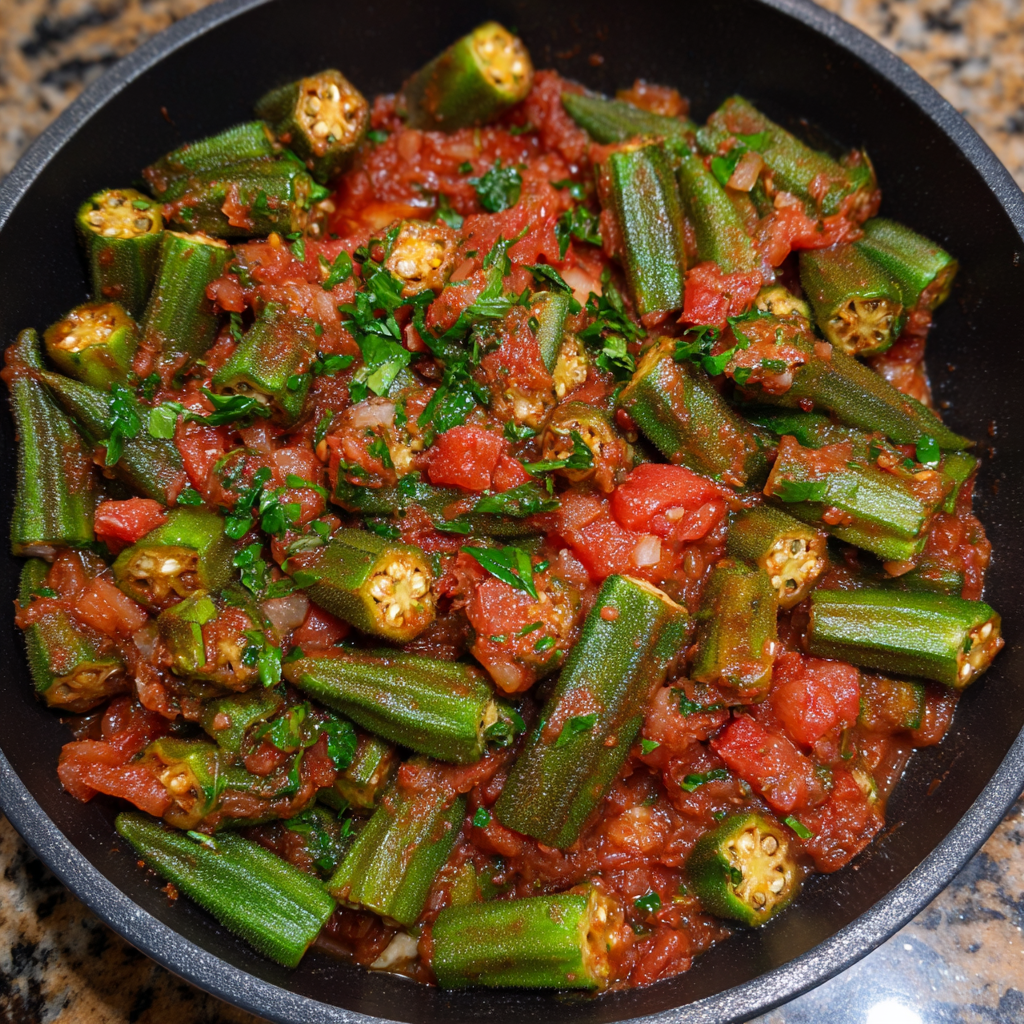 Okra-Tomatengemüse