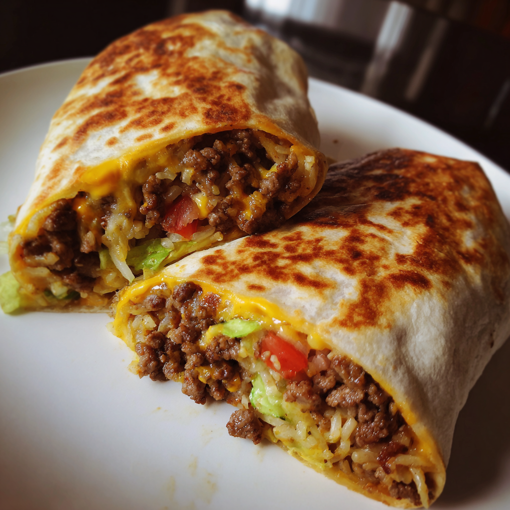 Cheeseburger-Burritos