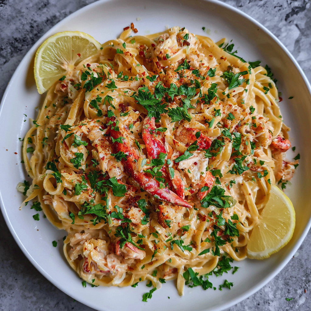 cremigen Cajun-Hummer-Pasta 