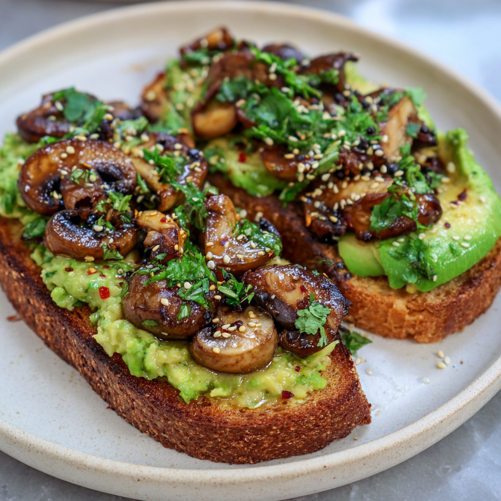  knusprigen Avocado-Toast