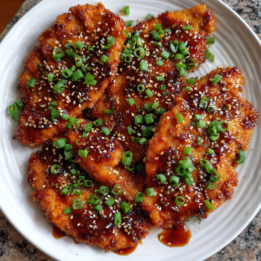 scharfe Honig-Hühnchen-Cutlets 