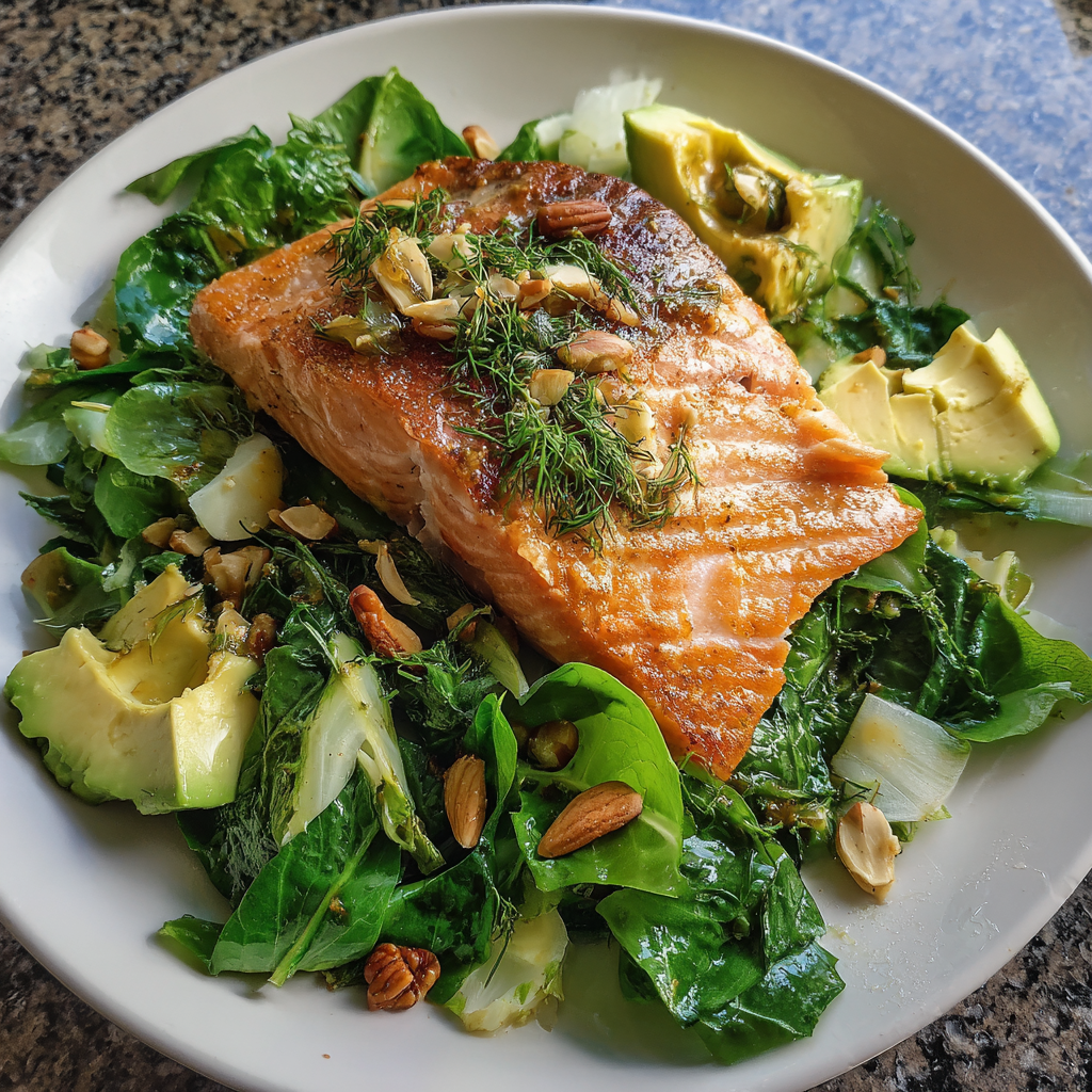 Feldsalat mit Lachs