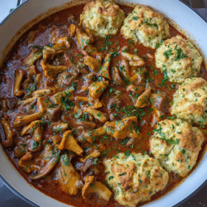 Eierschwammerl-Gulasch