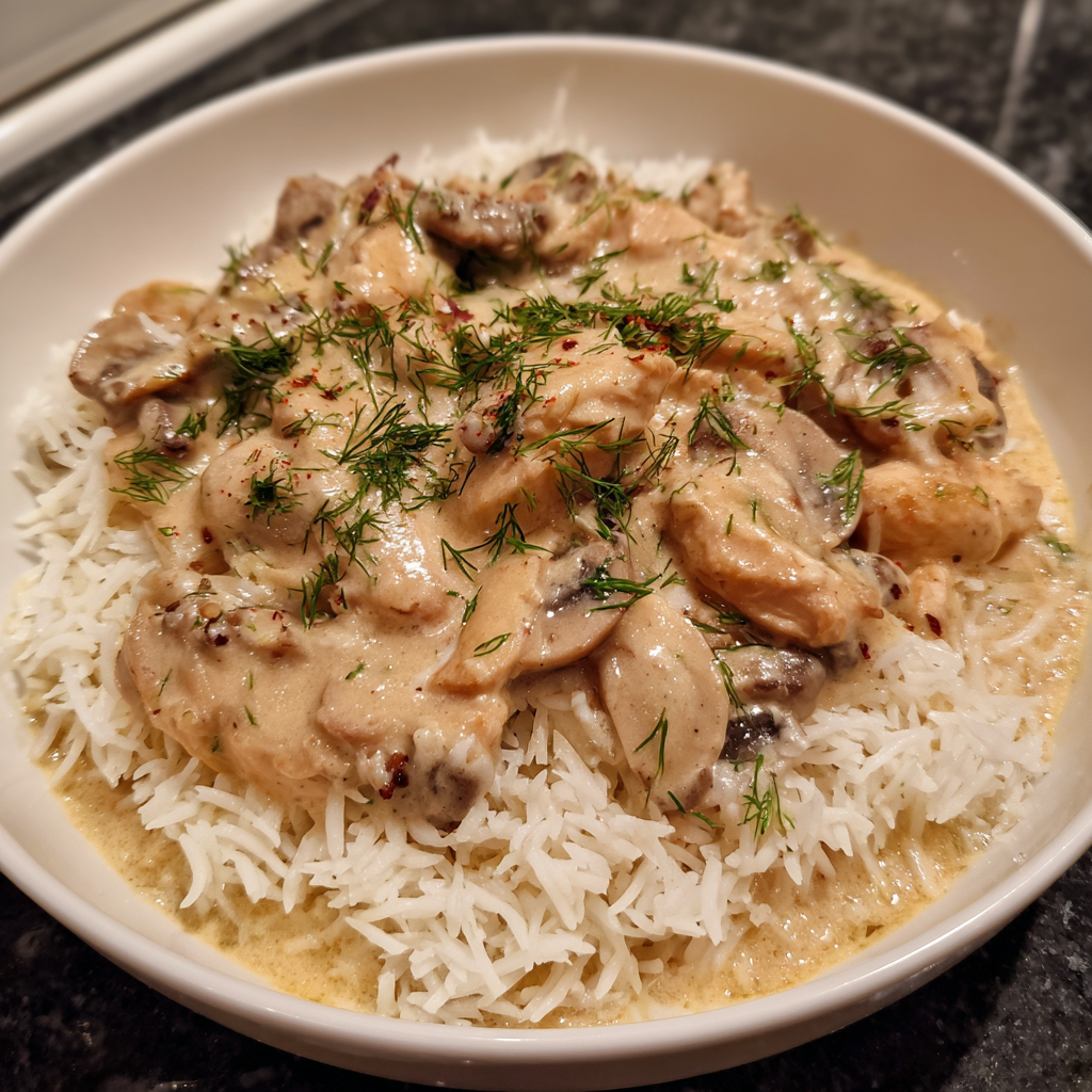 Pilz-Stroganoff