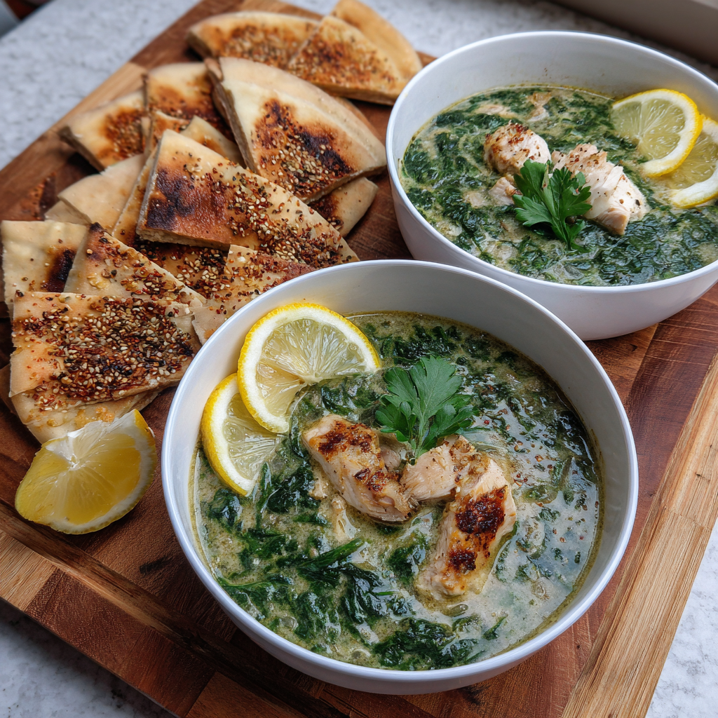 Hühner-Spinat-Suppe