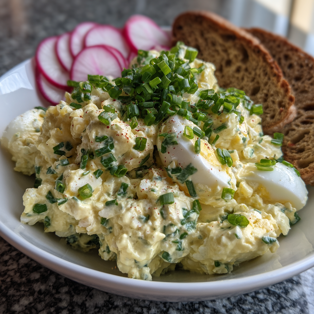 Eiersalat mit Schnittlauch