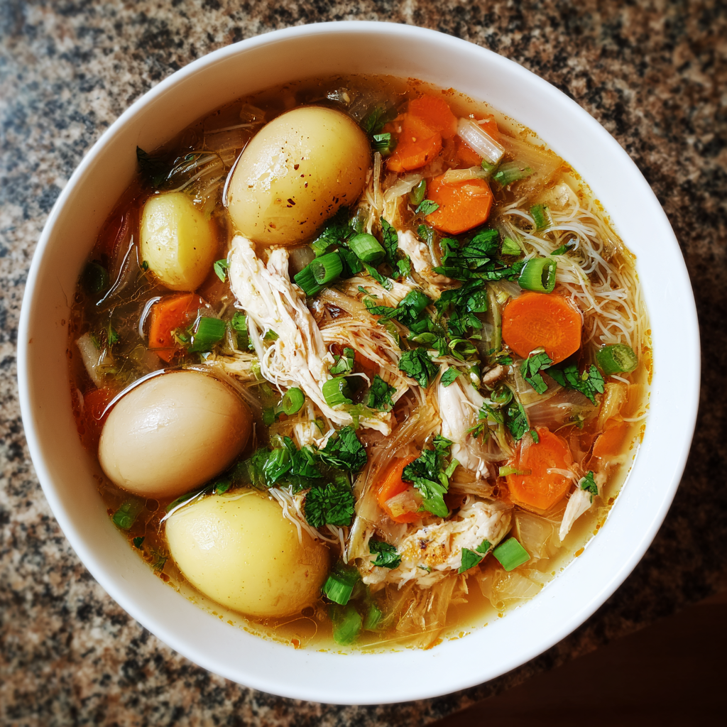 Glutenfreie Hühnersuppe