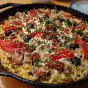Gyros-Spätzle-Auflauf