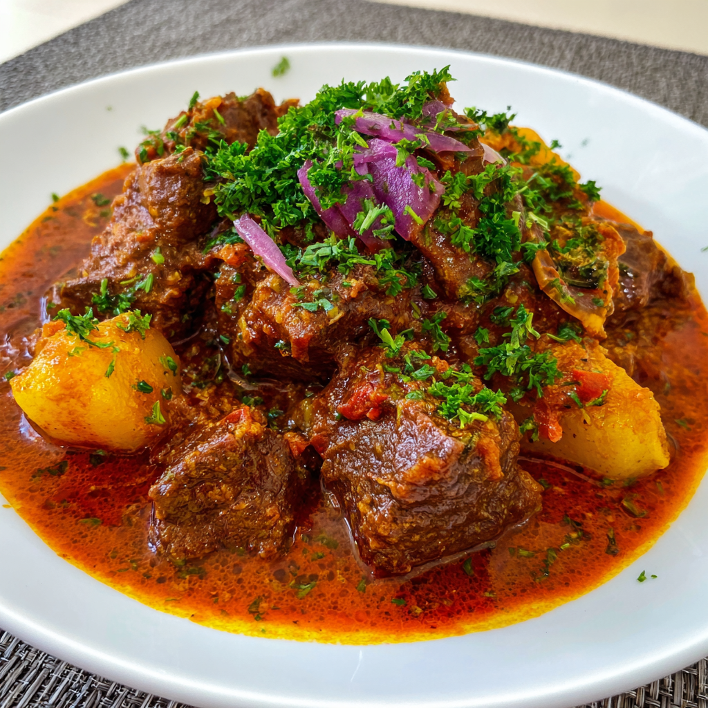 Gulasch vom Beinfleisch