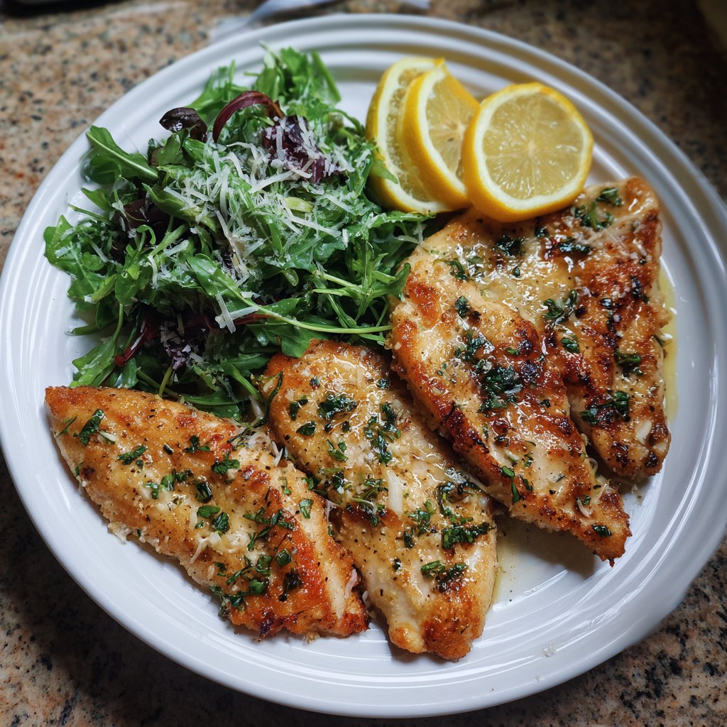 Hähnchen-Paillard aus der Pfanne