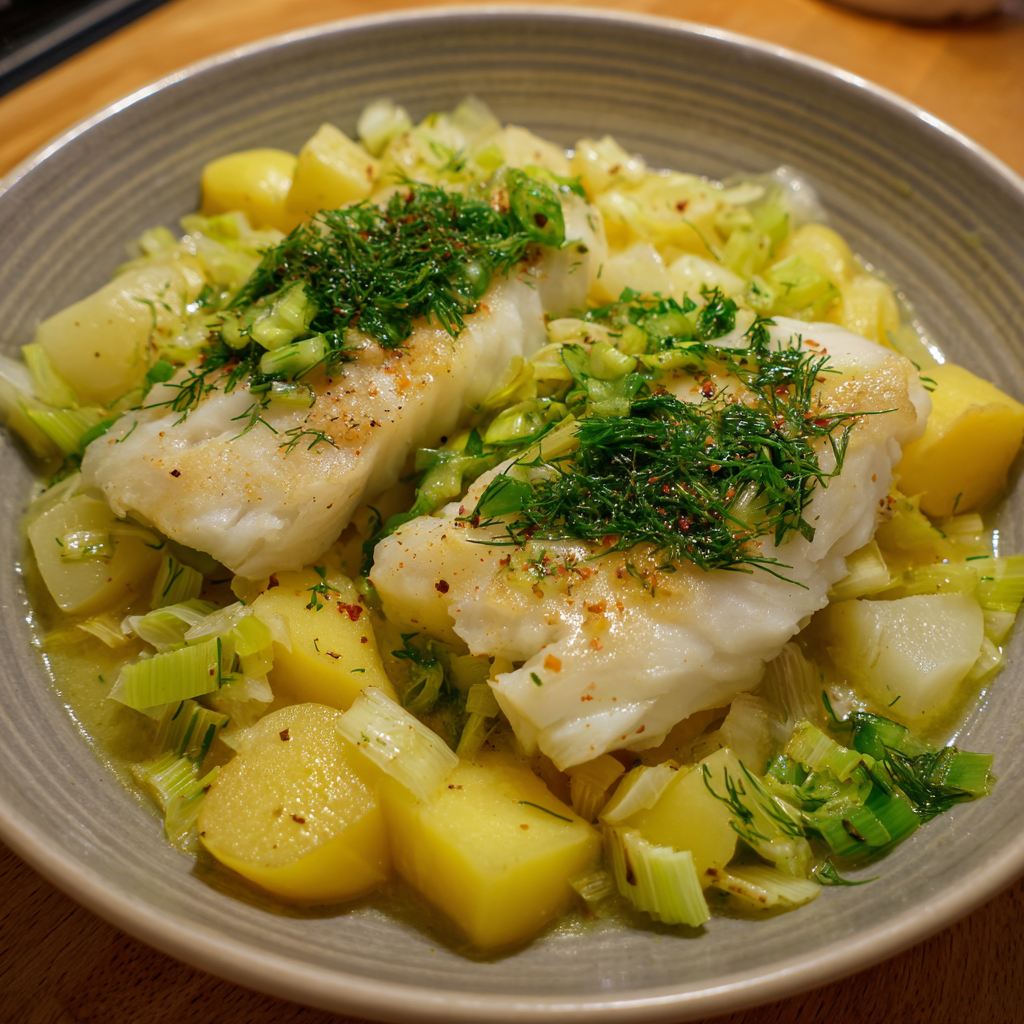 Kabeljau mit Kartoffeln