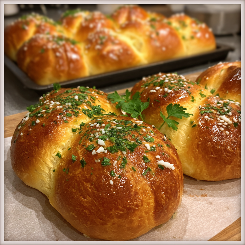 Mozzarella gefüllte weiche Brezeln