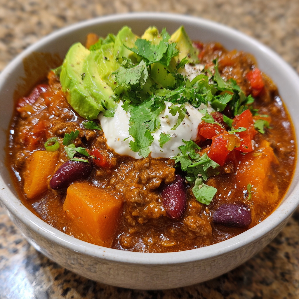 Rindfleisch-Kürbis-Chili