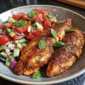 Fisch mit sommerlichem