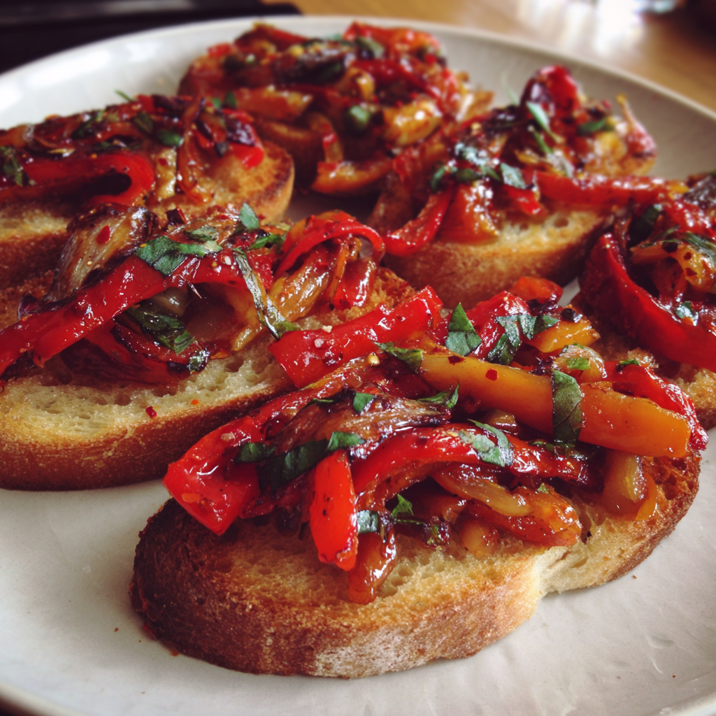 Rote-Paprika-Sardellen