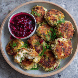 Rauchige Fischfrikadellen