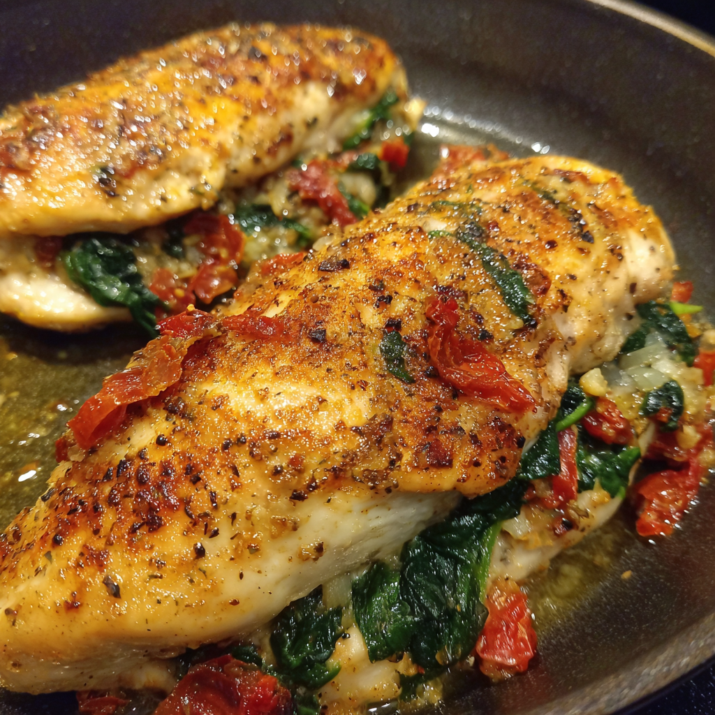 Gefüllte Hühner filets