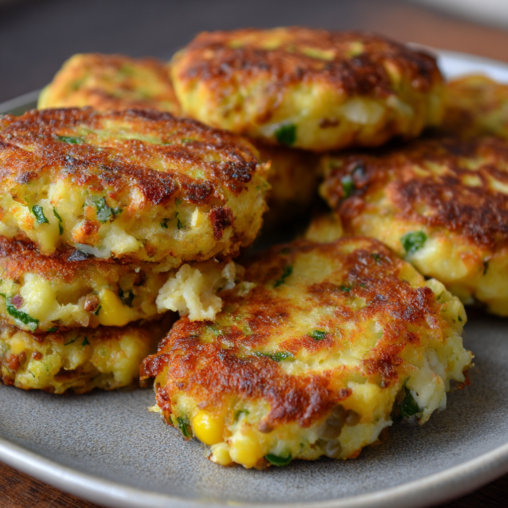 Käse-Gemüse-Laibchen