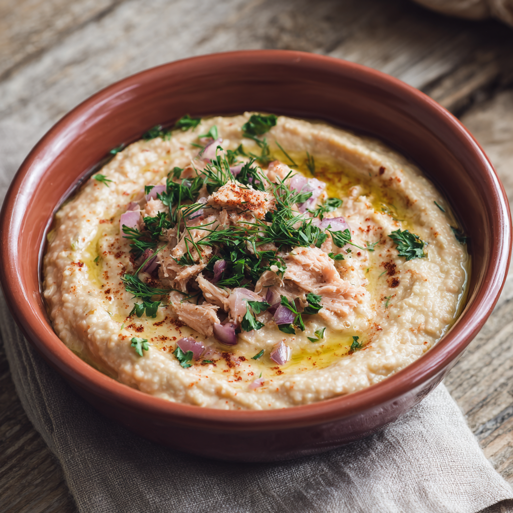 Cremiges Bohnen-Thunfisch-Püree