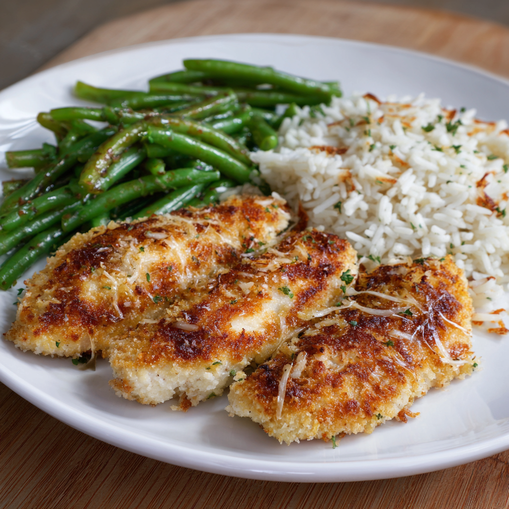 Feine Reis-Pfanne mit Parmesan