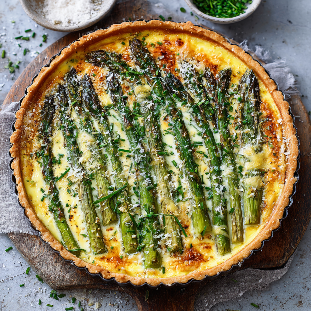 Grüne-Spargel-Quiche