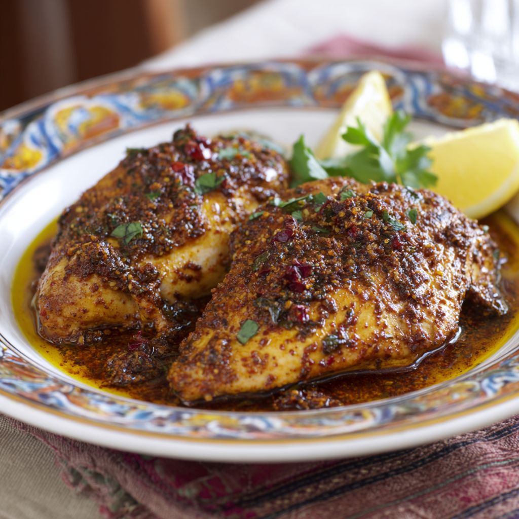 Perlhuhn filets in Marokkanischer Geflügel-Marinade