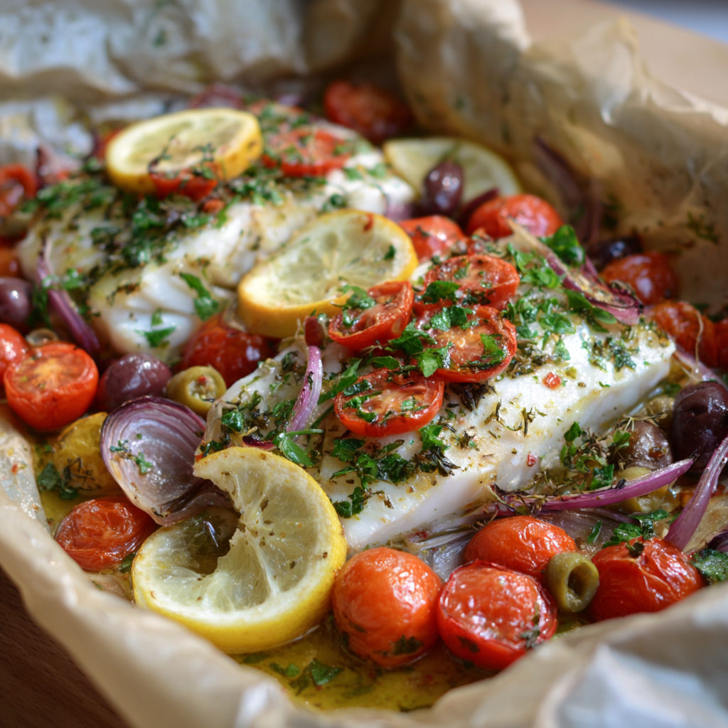 Italienische Fisch-Papillotte