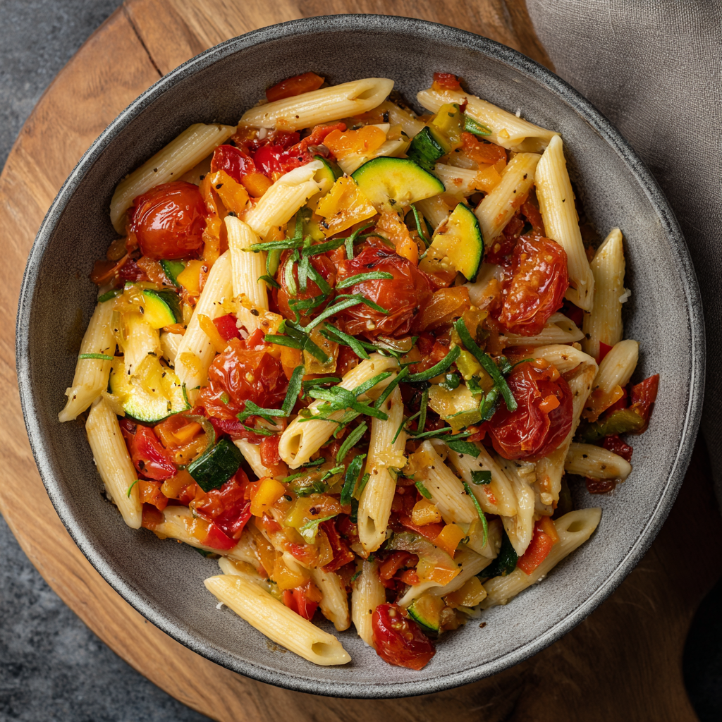 Pasta mit Tomaten gemüse