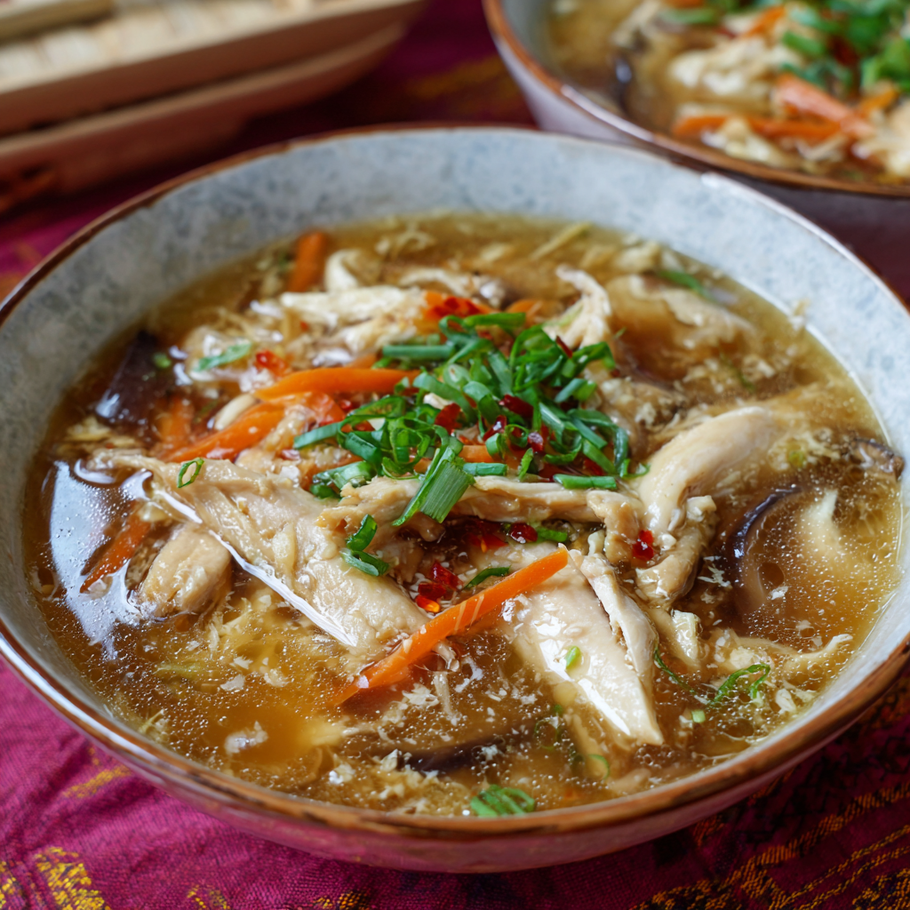 Pekingsuppe mit Huhn