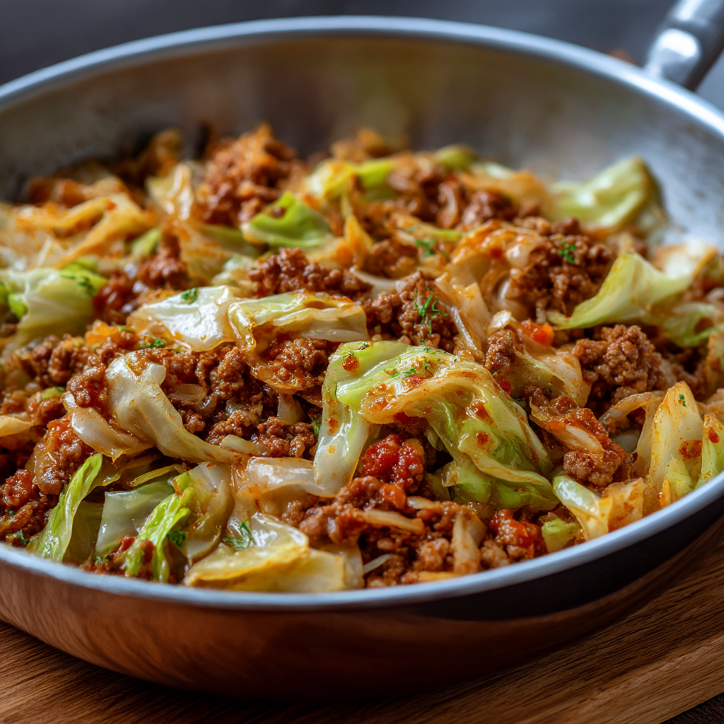Spitzkohl mit Hackfleisch