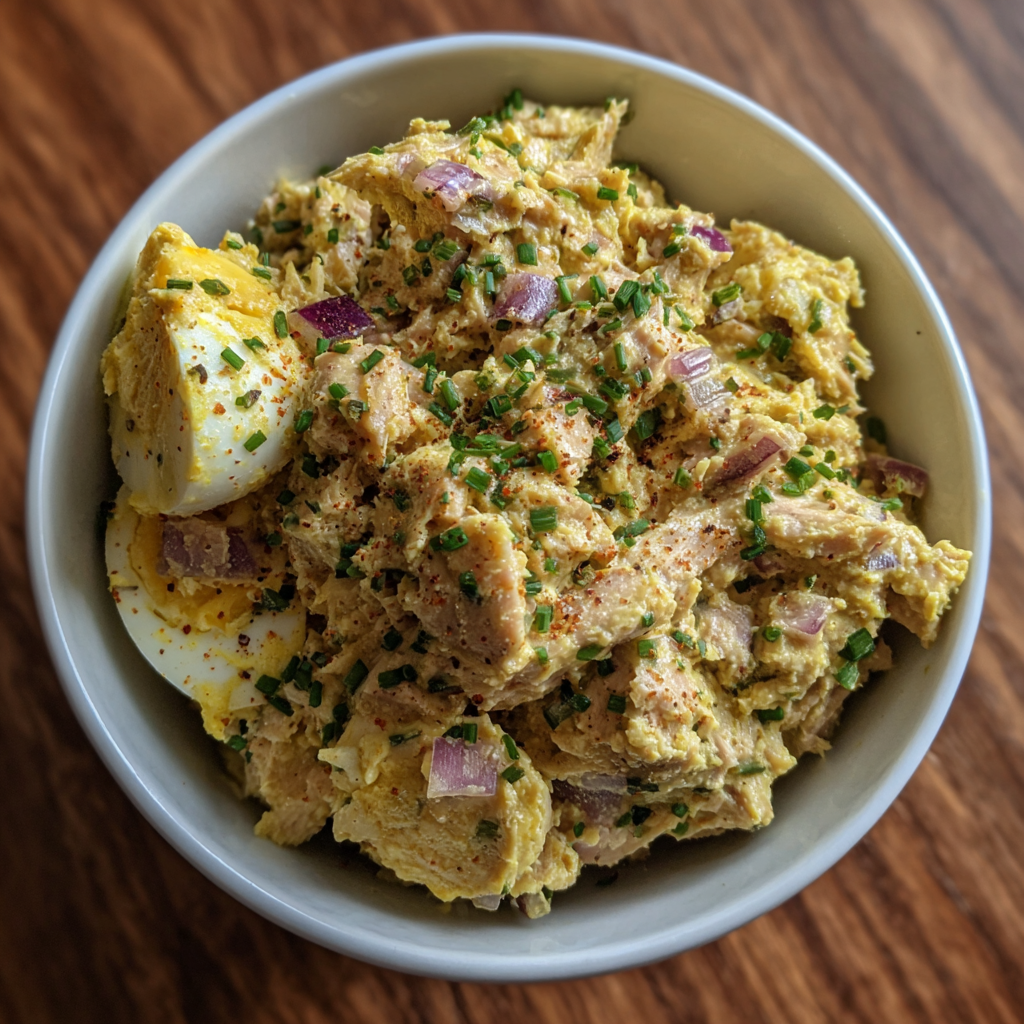 Thunfisch-Ei-Aufstrich mit Curry