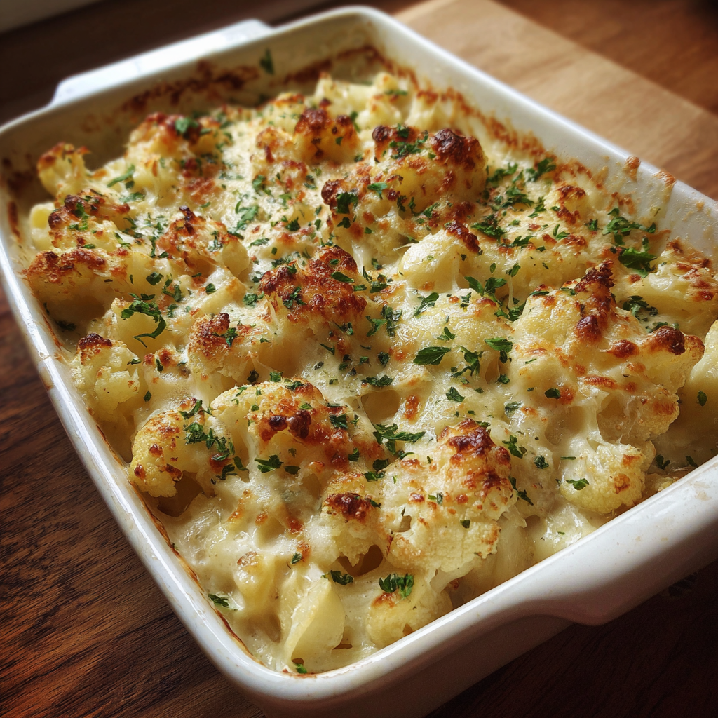 Blumenkohl auflauf mit Pasta