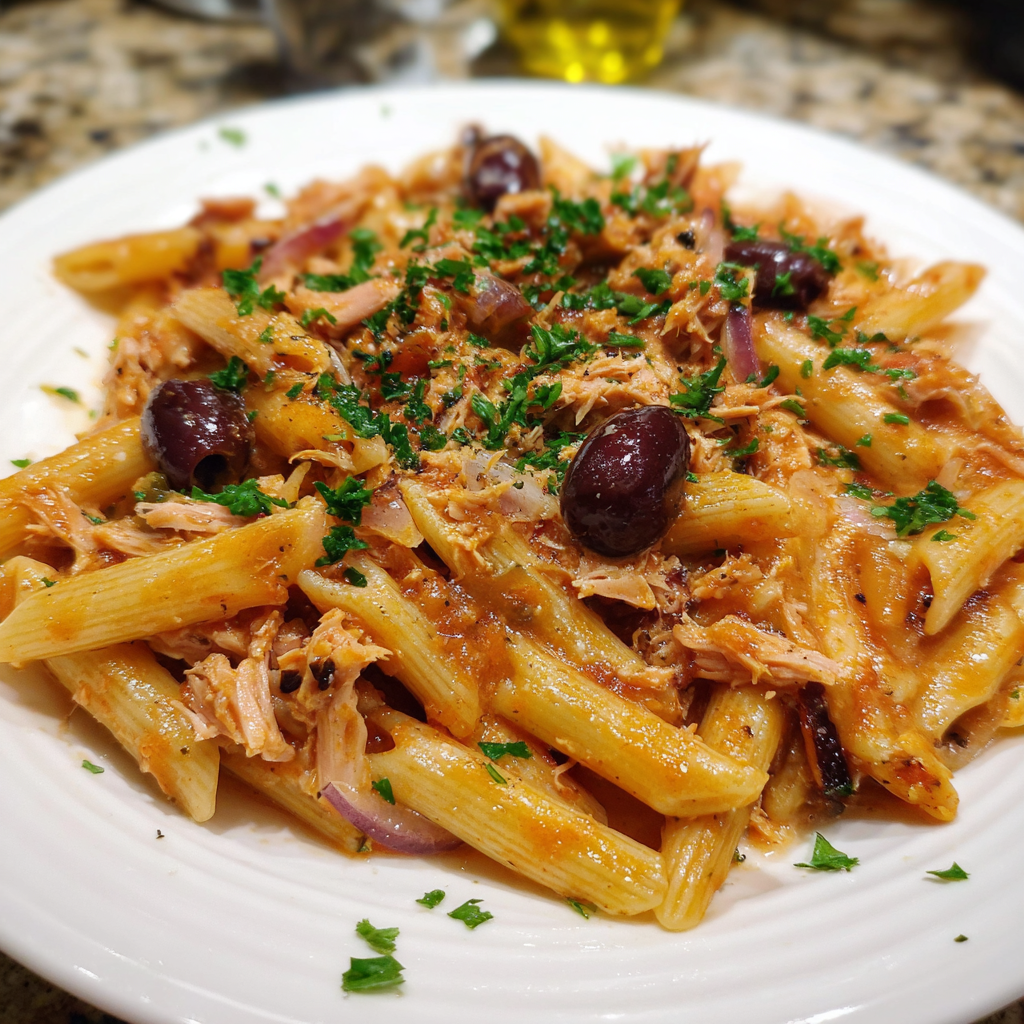 Penne mit Thunfisch