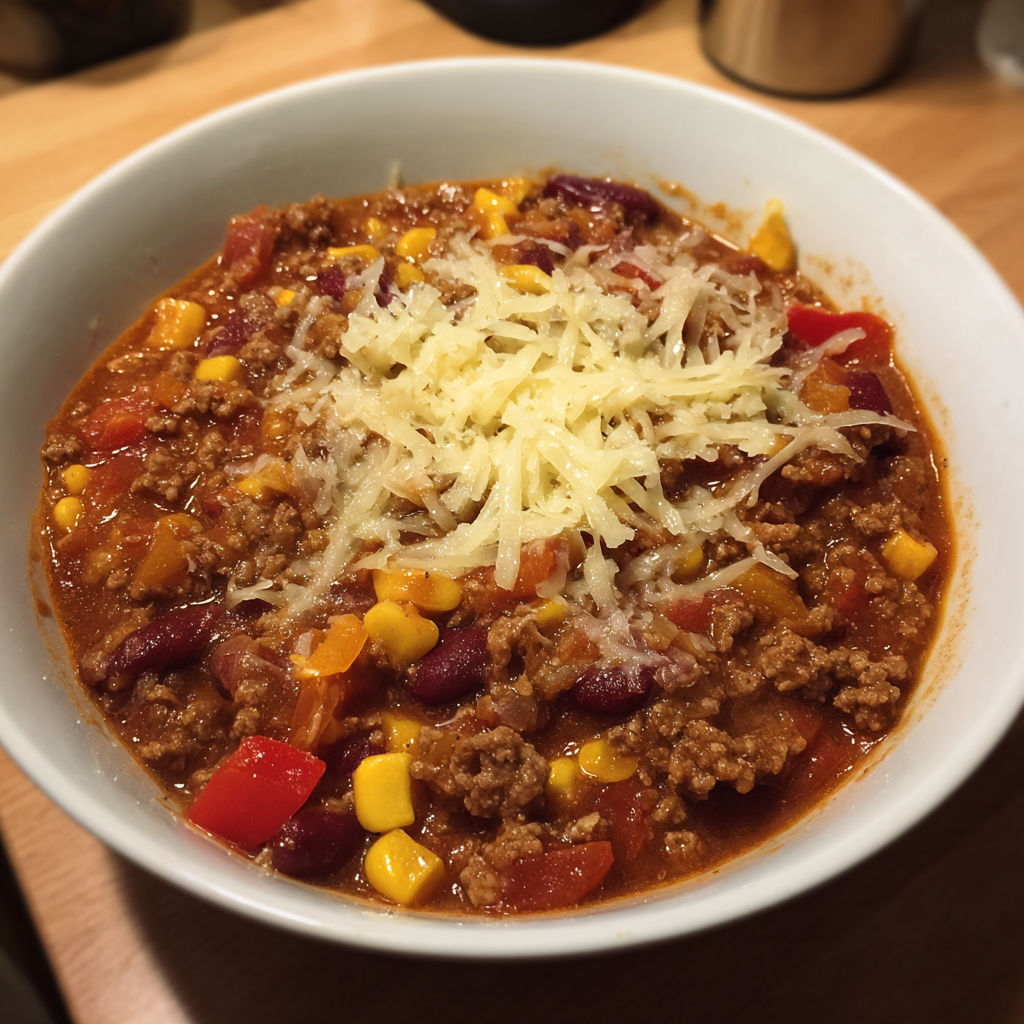 Chili con Carne mit Käse