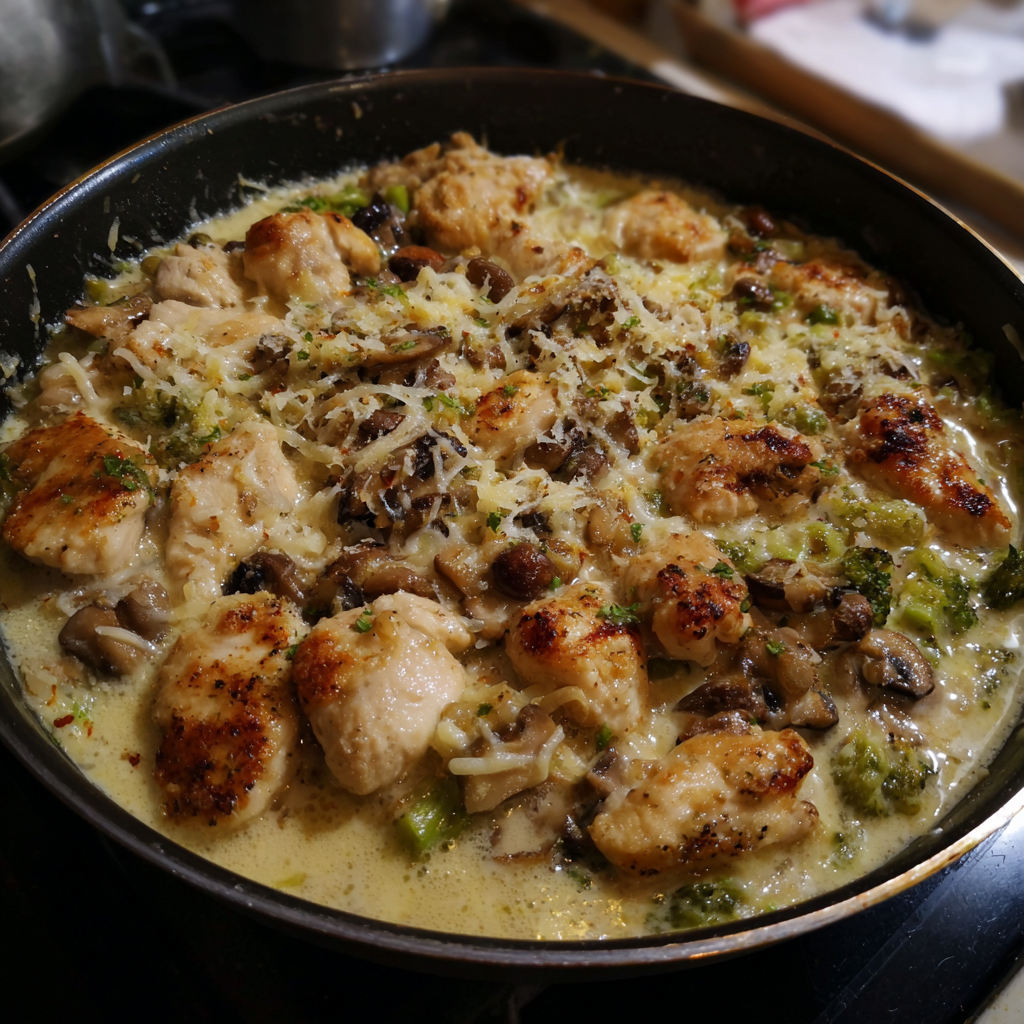 Überbackenes Hähnchen ragout