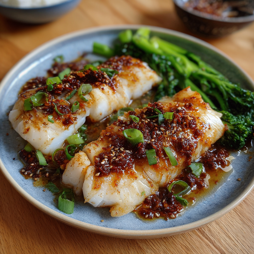 Würziger Kabeljau mit Ingwer-Soja-Glasur