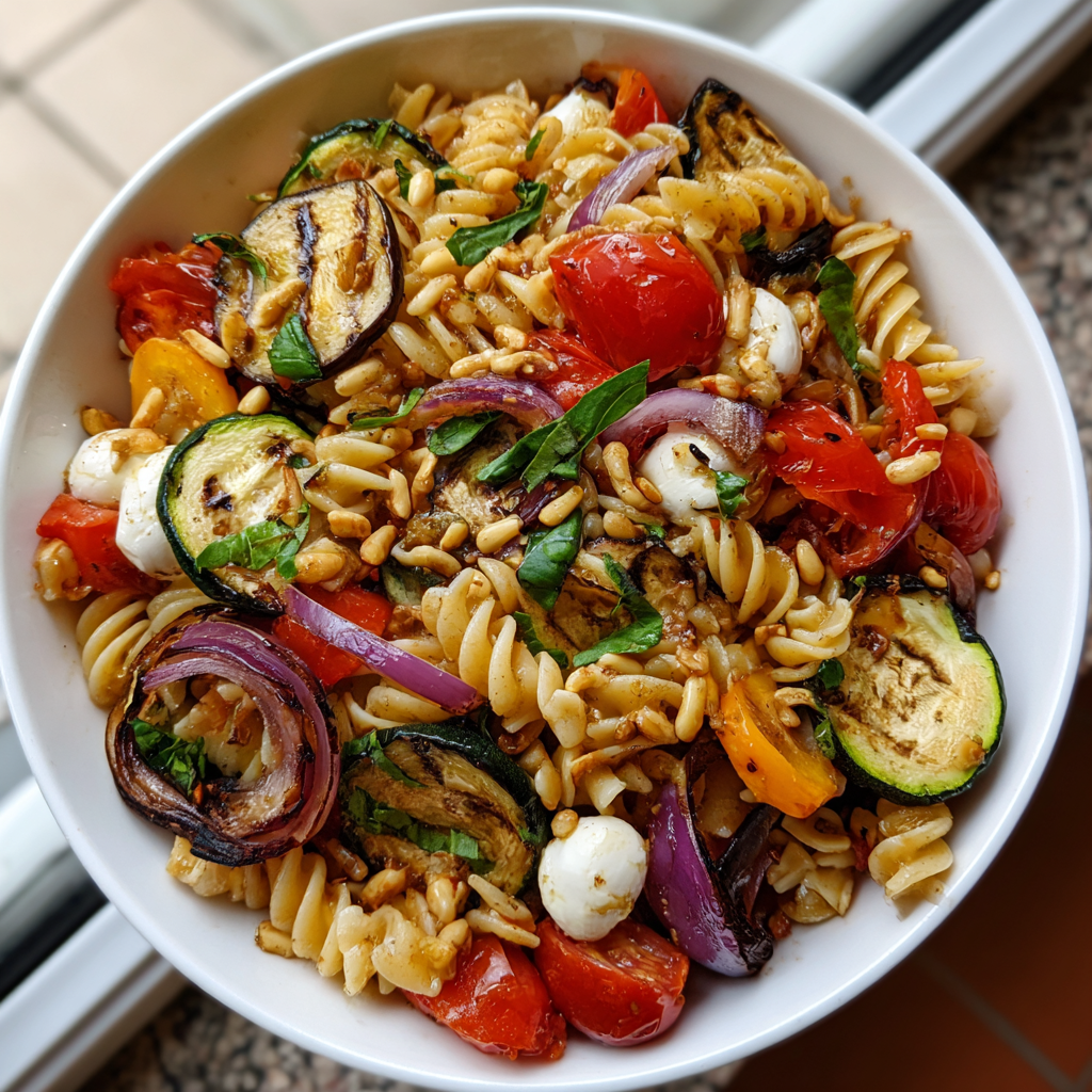 Fusilli-Salat mit Grillgemüse