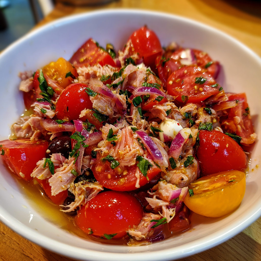 Thunfisch-Tomaten-Salat