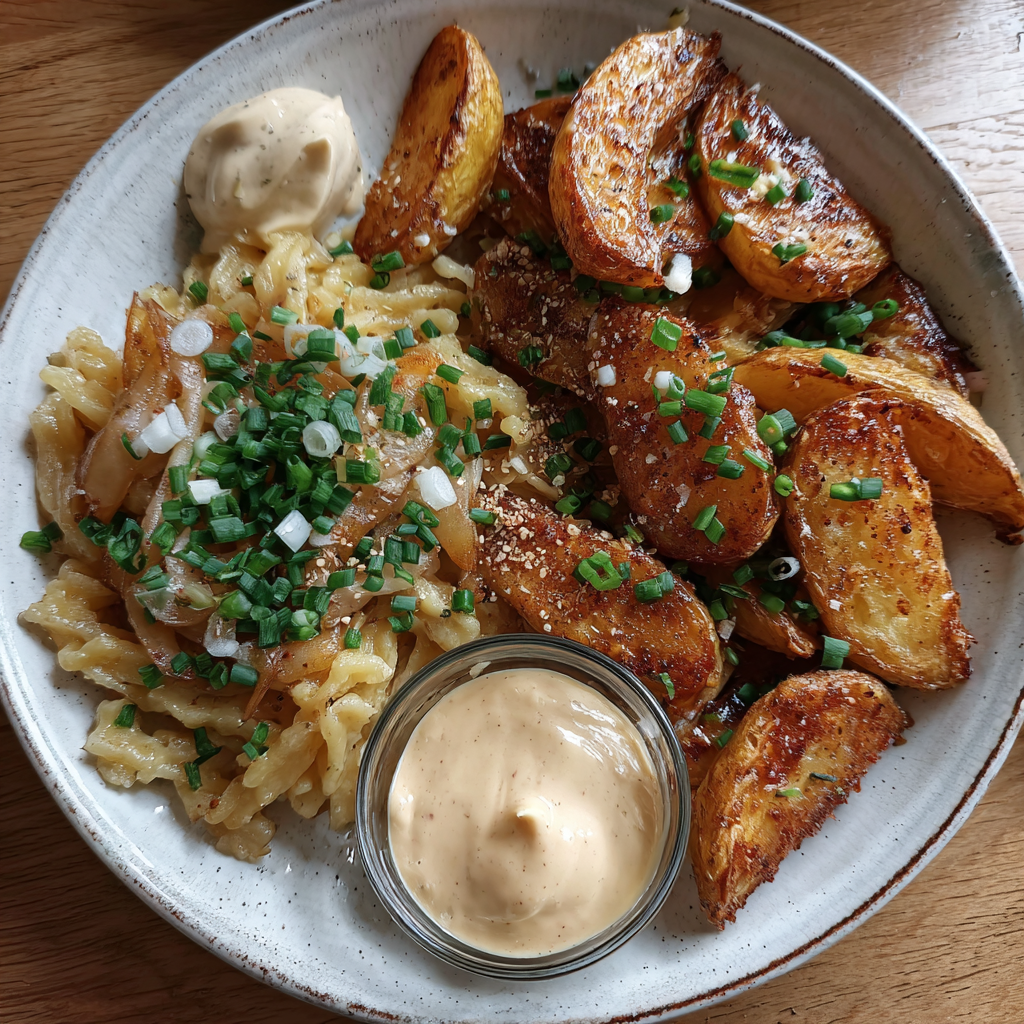 Kartoffel schnitz und Spätzle