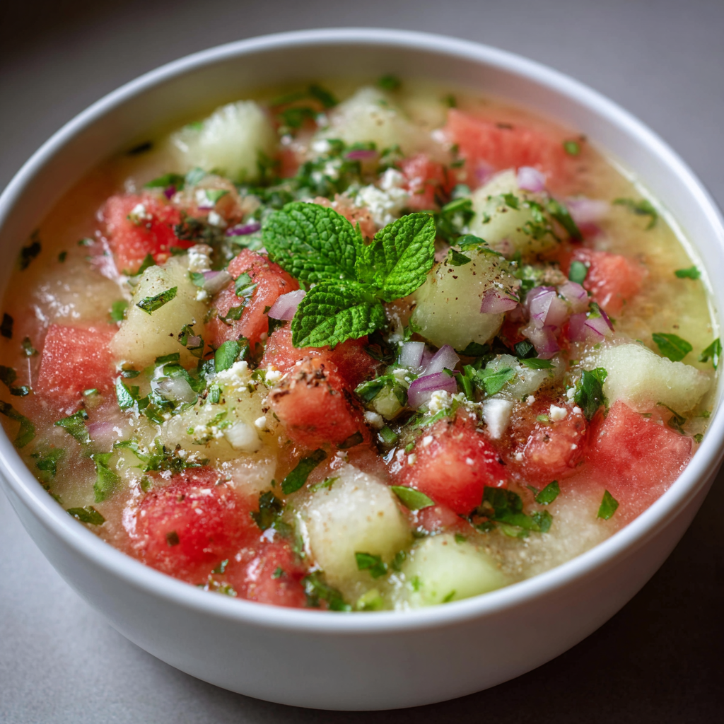 Eiskalte Melonen-Gurken-Suppe – Die erfrischende Sommer-Queen